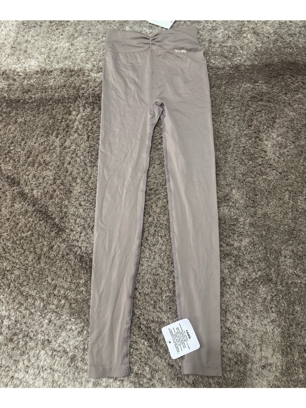 SEFI Butterluxe Ruched Waist Leggings Full Length - Fig Glaze